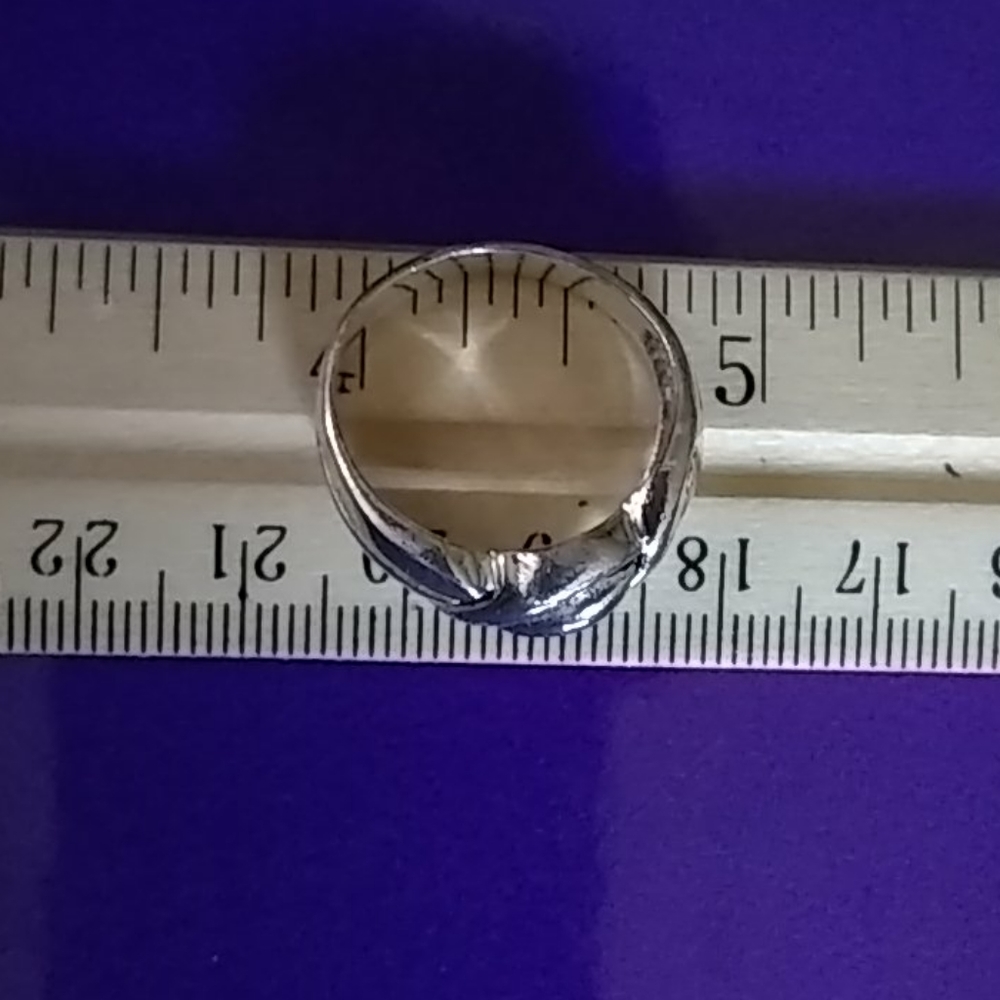 Chunky Solid Sterling Silver 925 Ring. - image 5